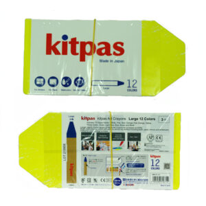 Pack of 12 pack kitpas coloured crayons