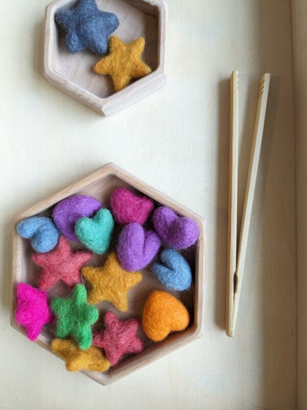 Little Ones: felt hearts and stars