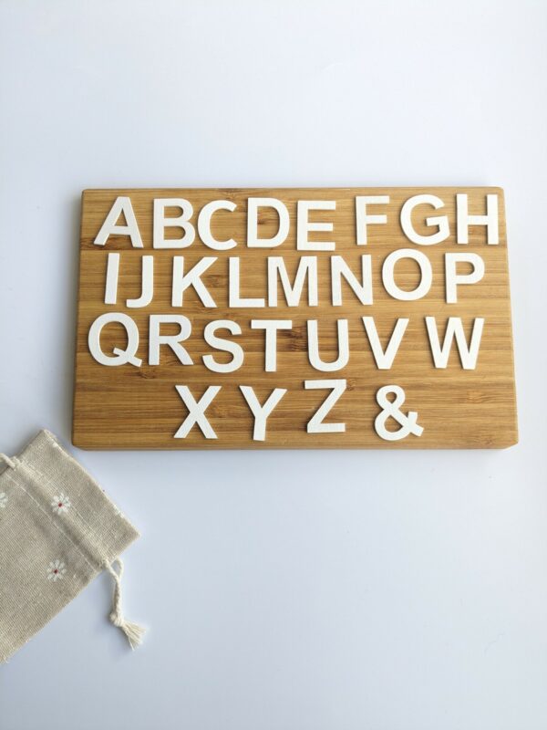 Little Ones: wooden alphabet loose parts