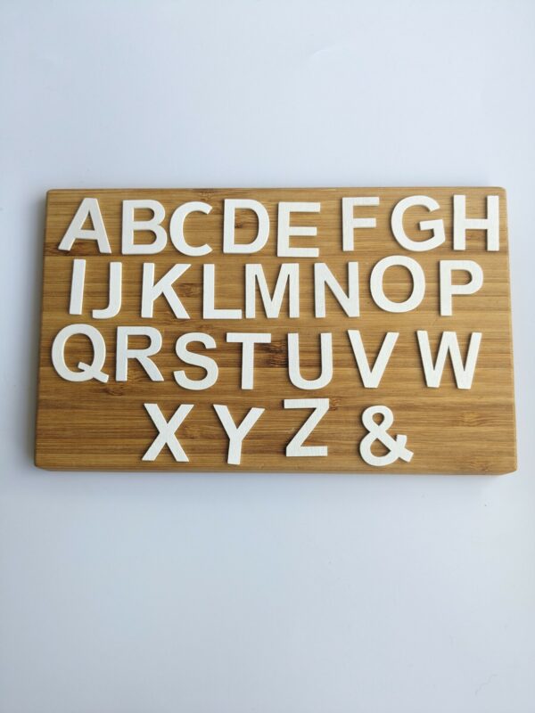 Little Ones: wooden alphabet loose parts