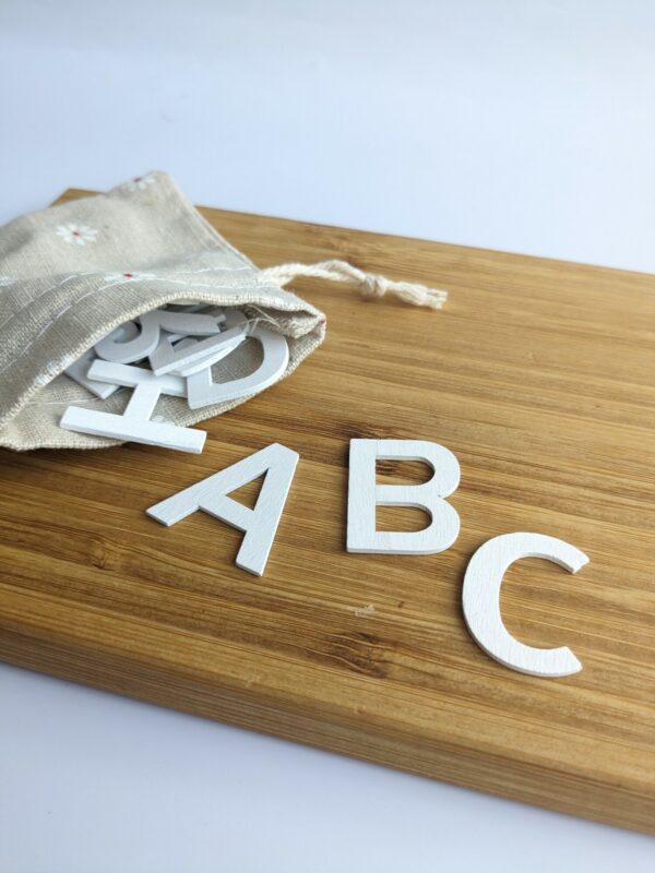 Little Ones: wooden alphabet loose parts