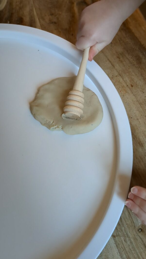 Little Ones: Sensory play tools wooden honey drizzler